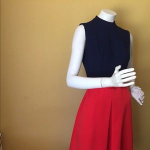 Vintage colour block dress.